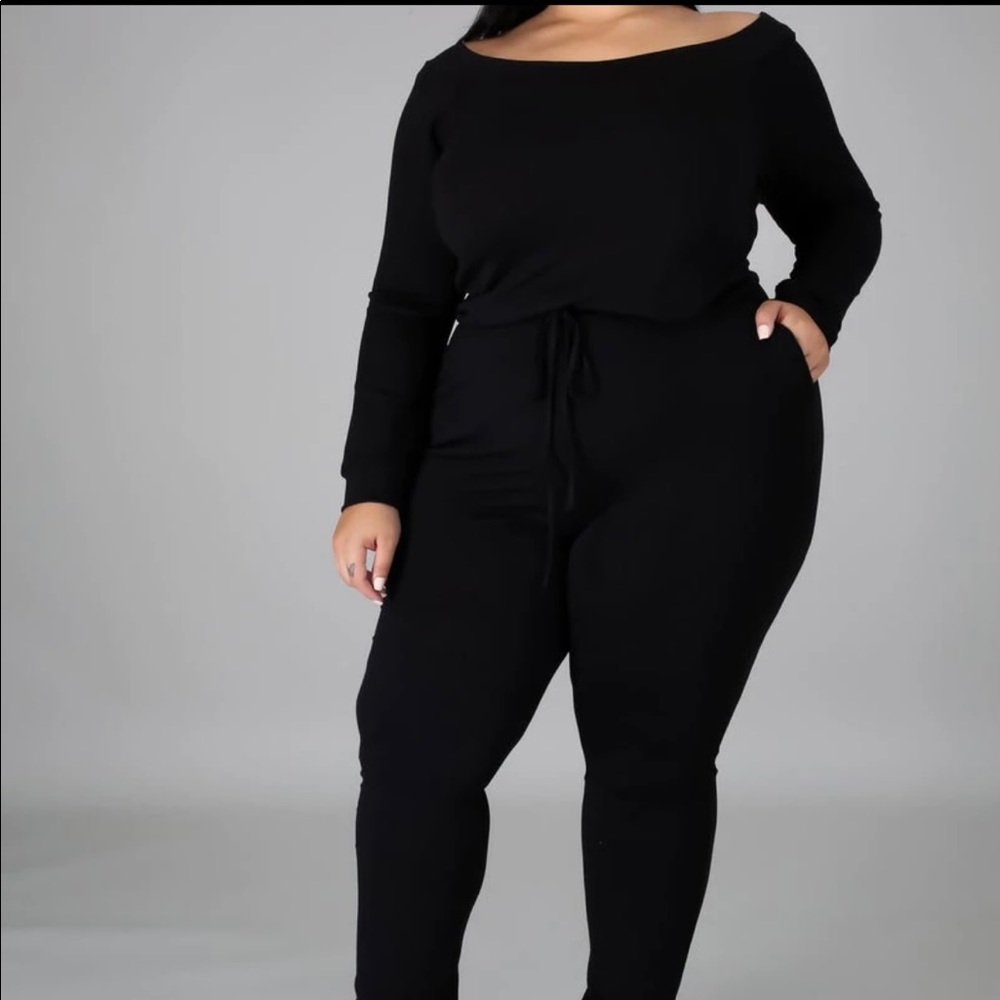1 Piece Drawstring Jumpsuit